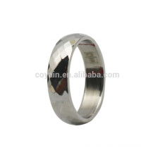 Cheap Silver Stainless Steel Grid Ring